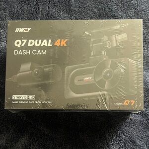 Q7 Dual 4K Dash Cam - Black